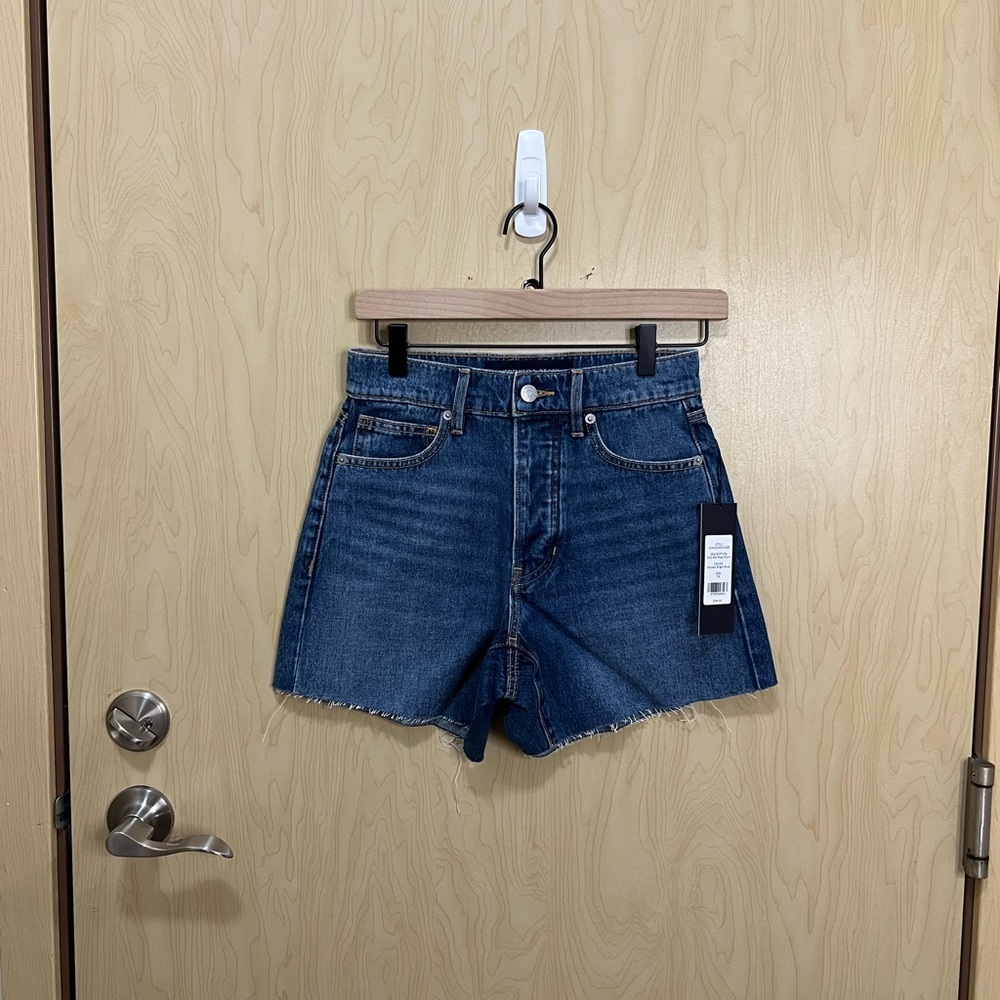 Veronica Beard Ellis Mid Rise Cutoff Denim Shorts